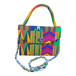 Clutch bag - African print (Kente)